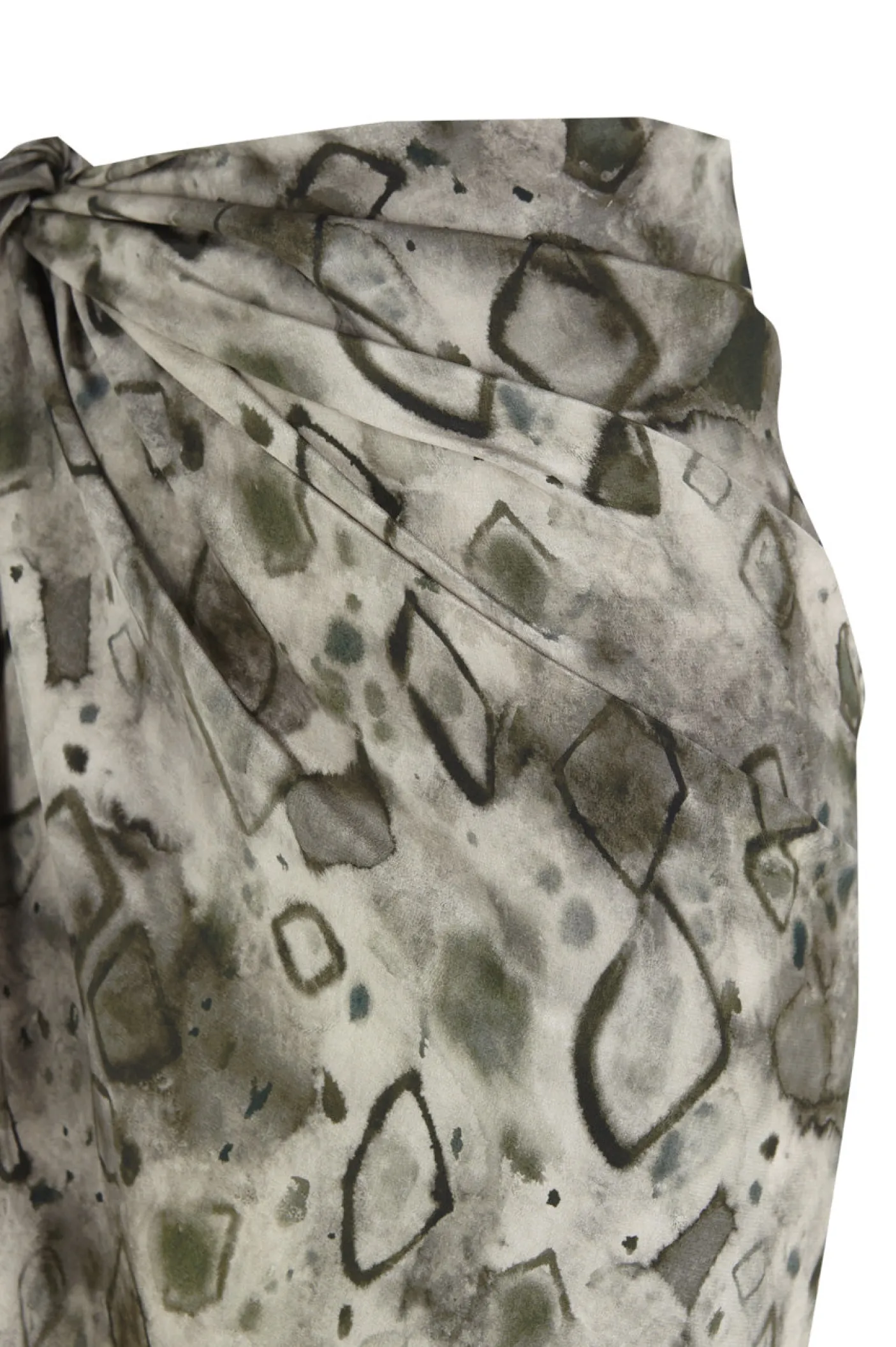 Pareo, elmas print silk skirt