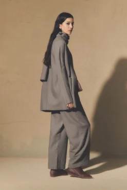 Patti, gray virgin wool jacket