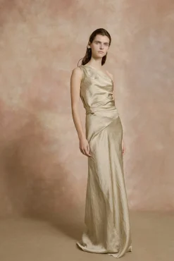 Paz, nacar long dress