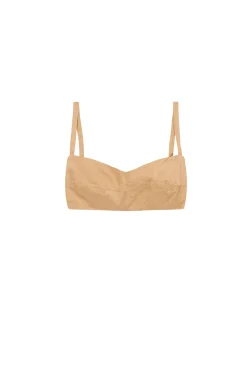 Peaches, peach bustier top