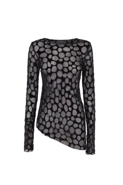 Pebbles, top in devore velvet