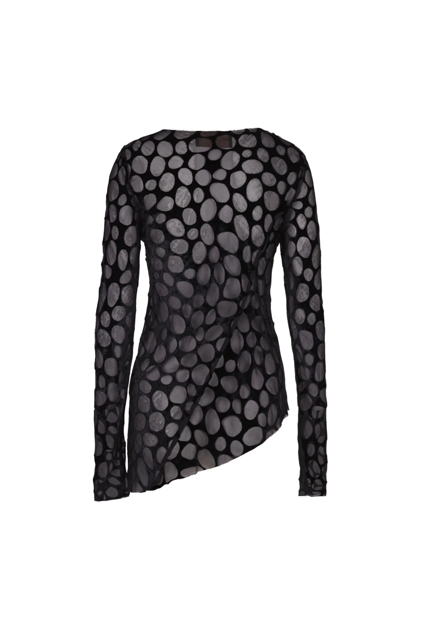 Pebbles, top in devore velvet