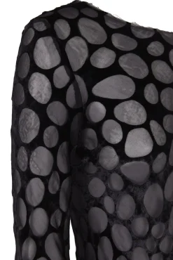 Pebbles, top in devore velvet