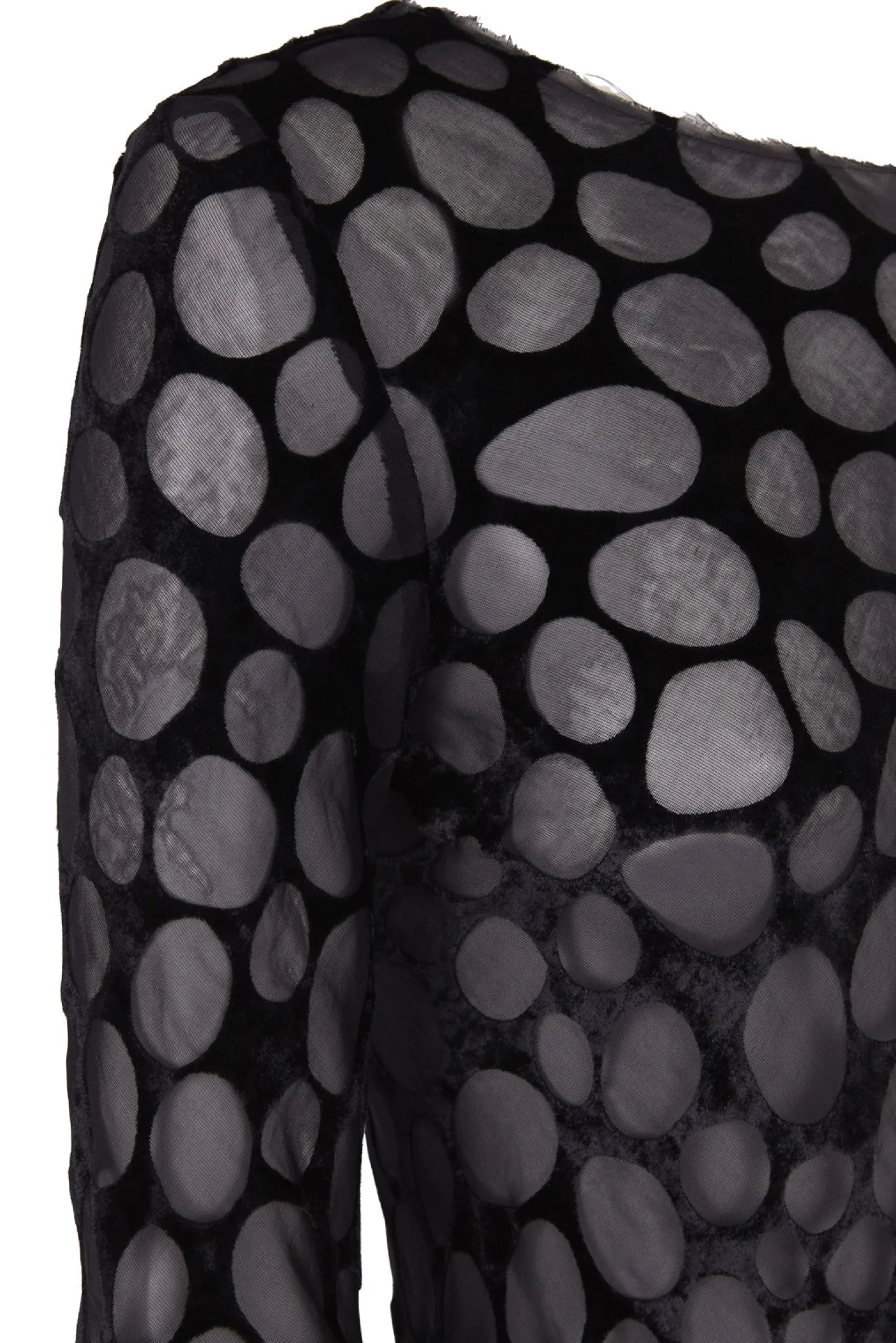 Pebbles, top in devore velvet