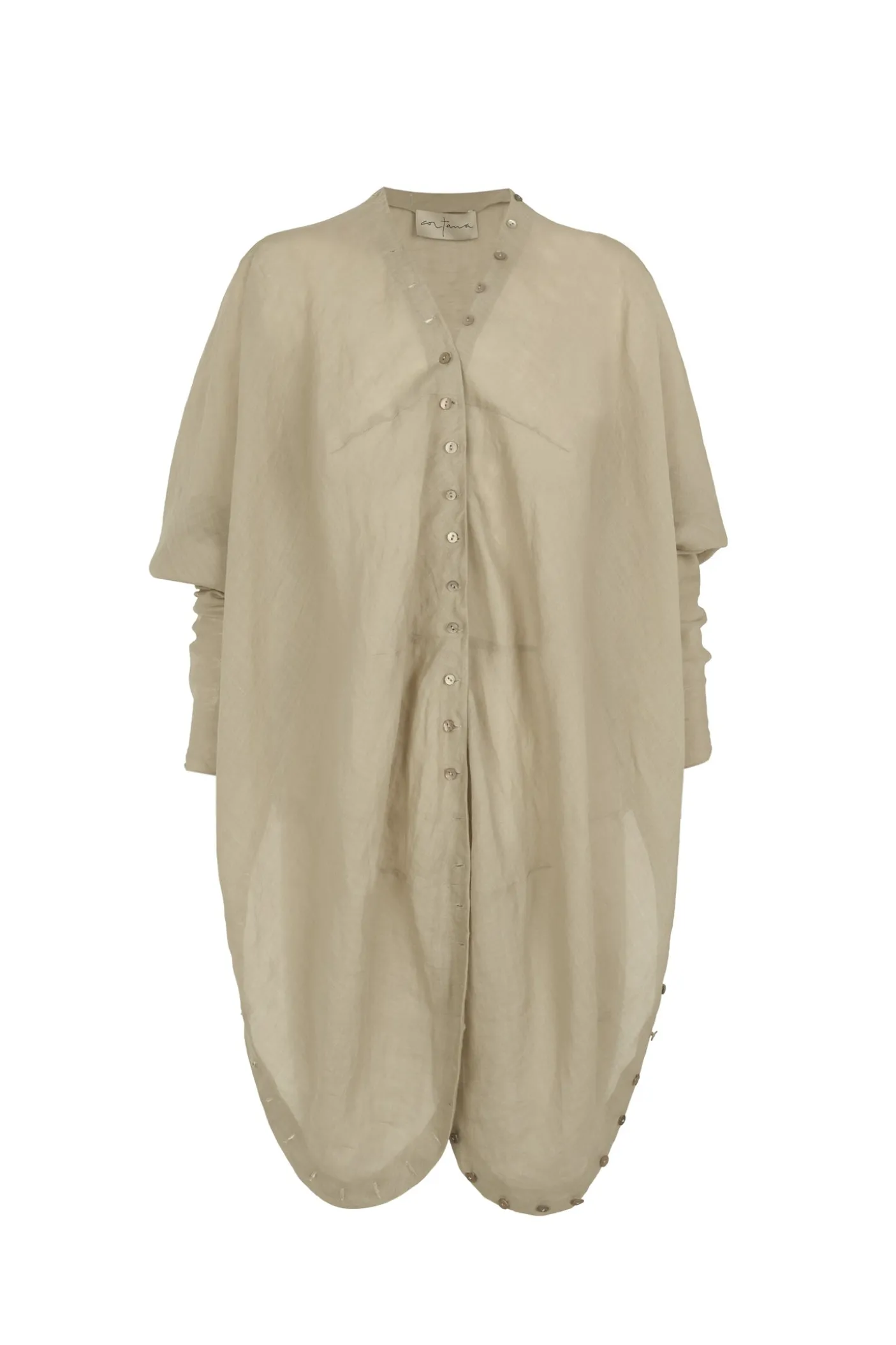 Piano, sage green transformable blouse