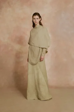 Piano, sage green transformable blouse