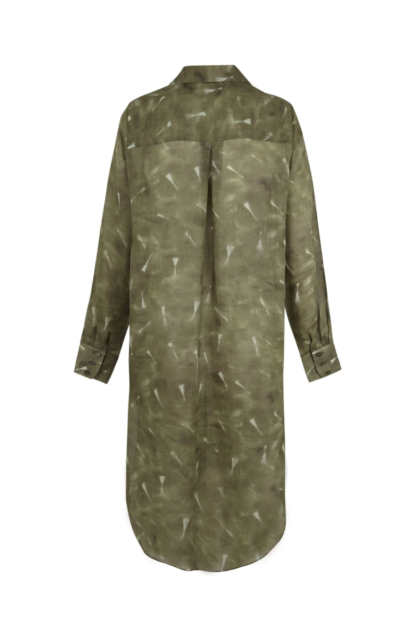 Rami, pua print ramie long shirt
