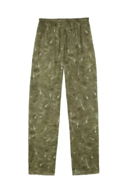 Rami, pua print ramie pants