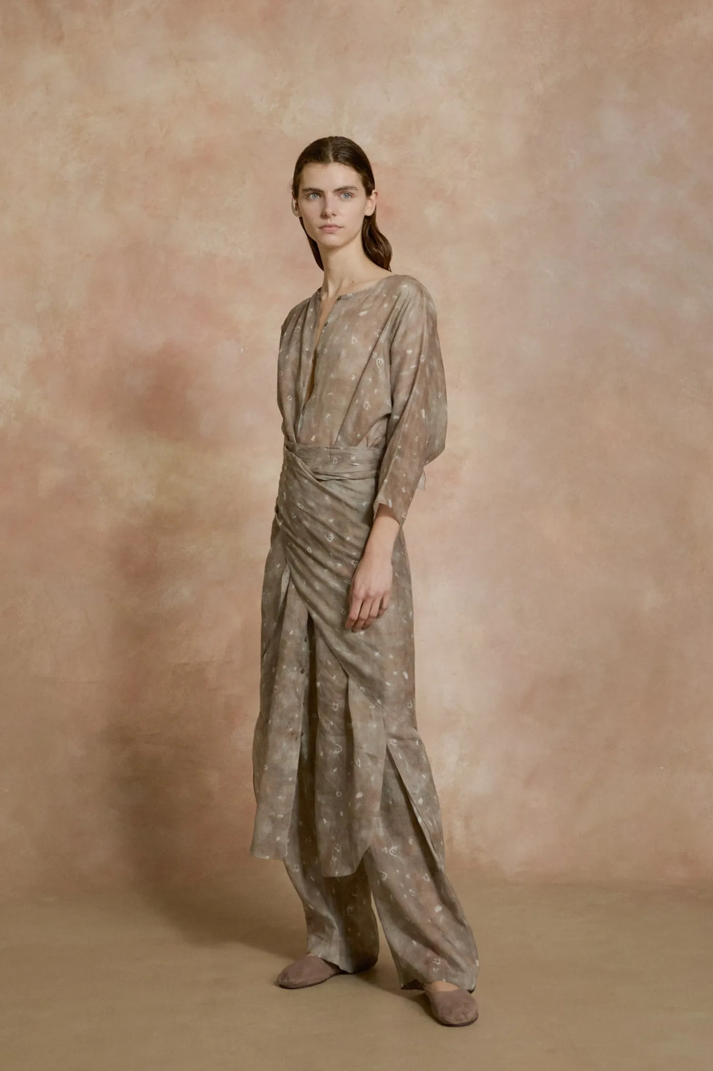 Rami, ramie ayaz print pants