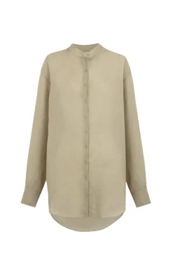 Raoul, camisa de ramio verde salvia