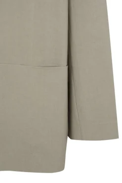 Rocco, jacket in linen and gray virgin wool