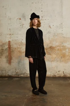 Roisin, black velvet jacket