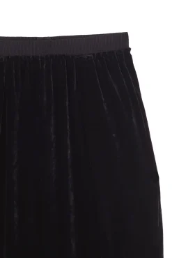 Roisin, black velvet pants