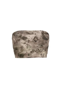 Ryo, bikini bandeau elmas print