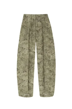 Salma, herba print silk pants