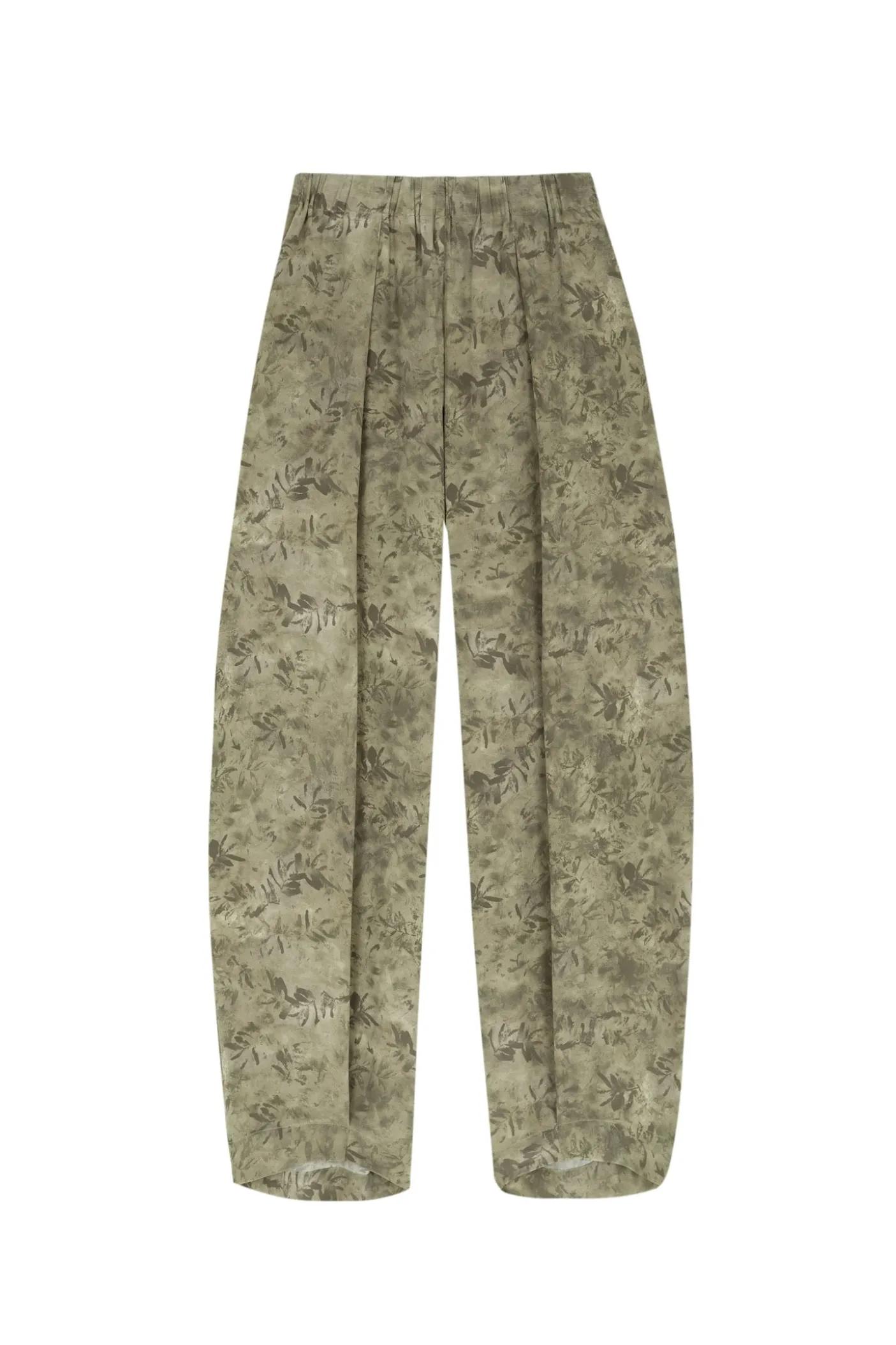 Salma, herba print silk pants