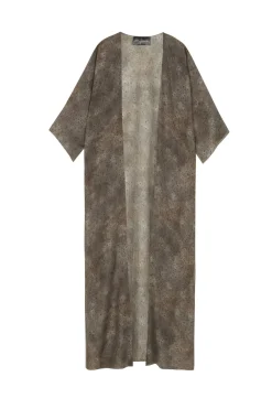 Sera, dejavu print long jacket