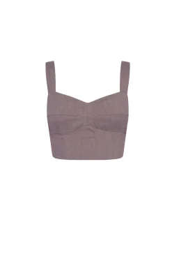 She, top bustier lavanda