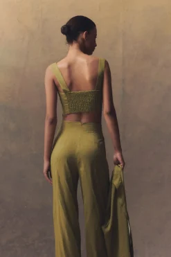 She, top bustier lavanda