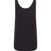 Simona, smoke gray linen and silk top