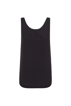 Simona, smoke gray linen and silk top