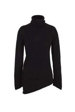 Snow, jersey de cuello alto en lana y cachemir negro
