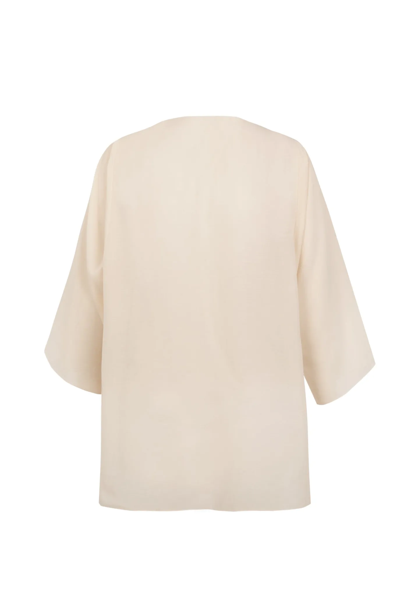 Sol, camiseta de voile de algodon marfil