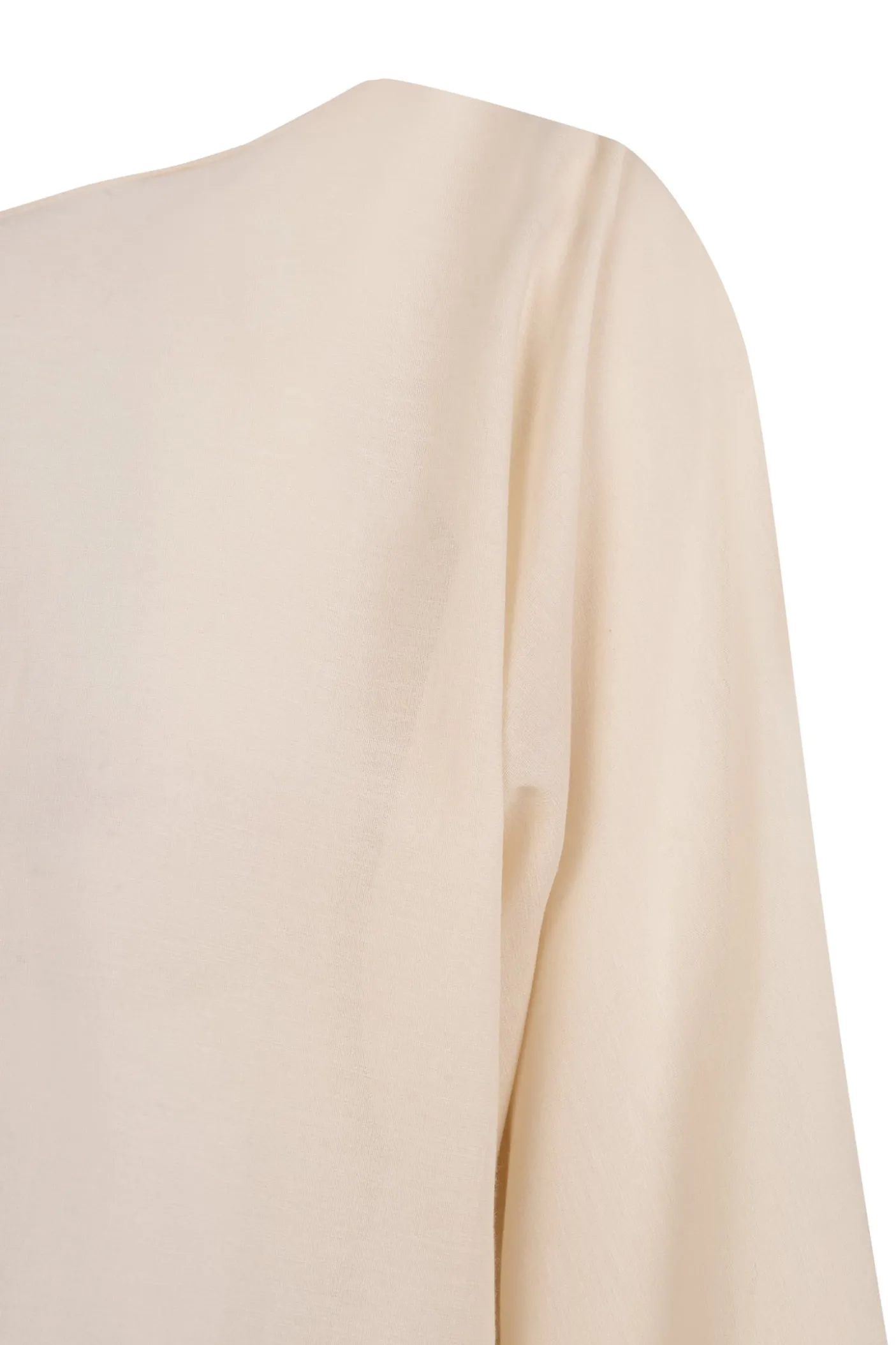 Sol, camiseta de voile de algodon marfil