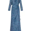 Sophia, isla print silk dress