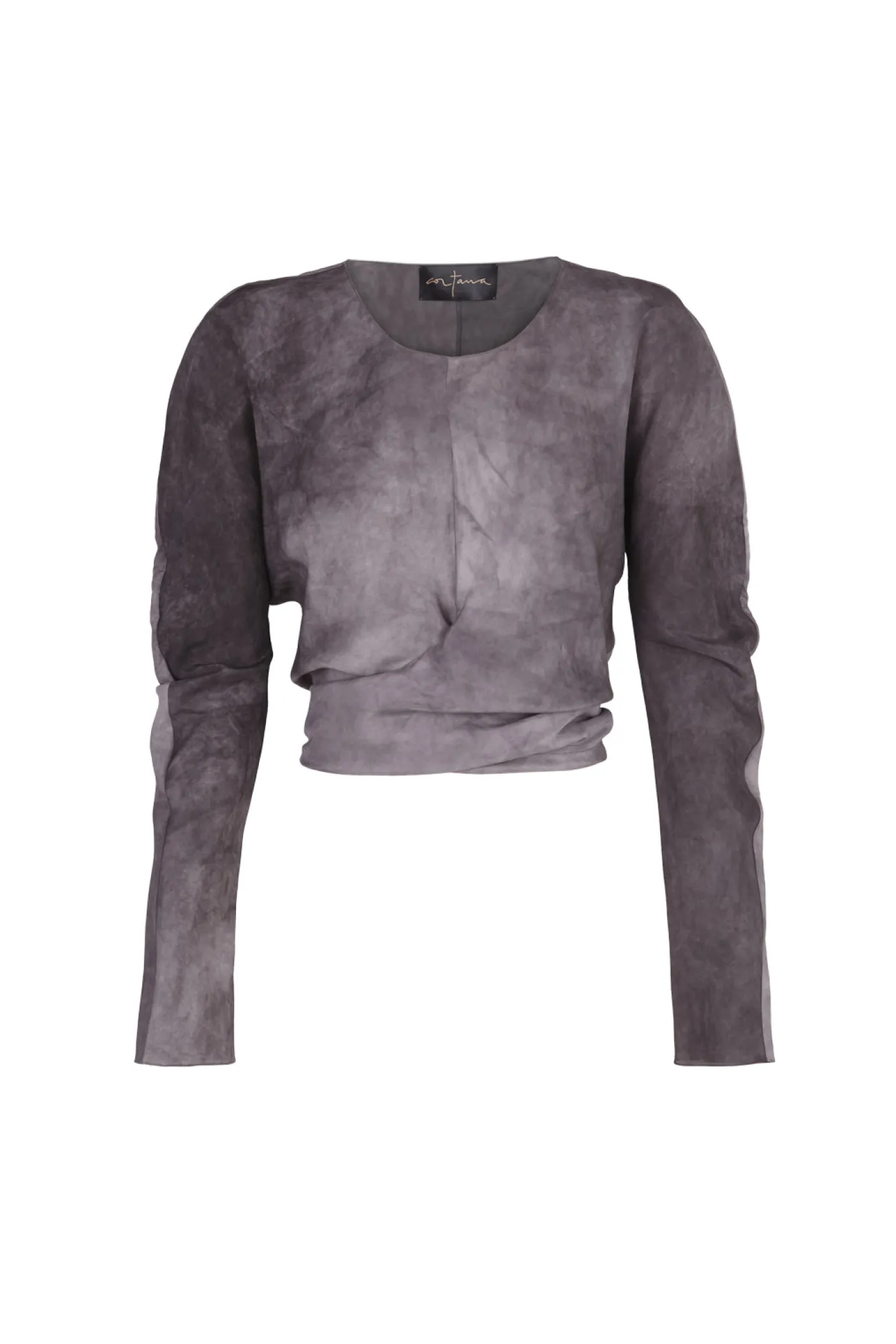 Sparkle, top de seda habotai lila maltinto