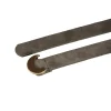 Strip, belt in dark green suede