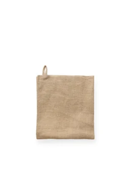 Striped kitchen cloth in antique linen