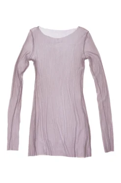 t de tul, moka silk tulle top