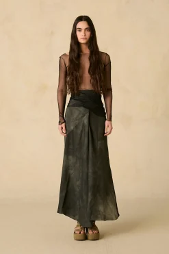 t de tul, top black