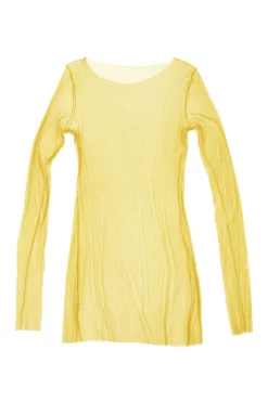 t de tul, top jaune