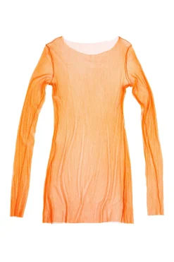 t de tul, top orange