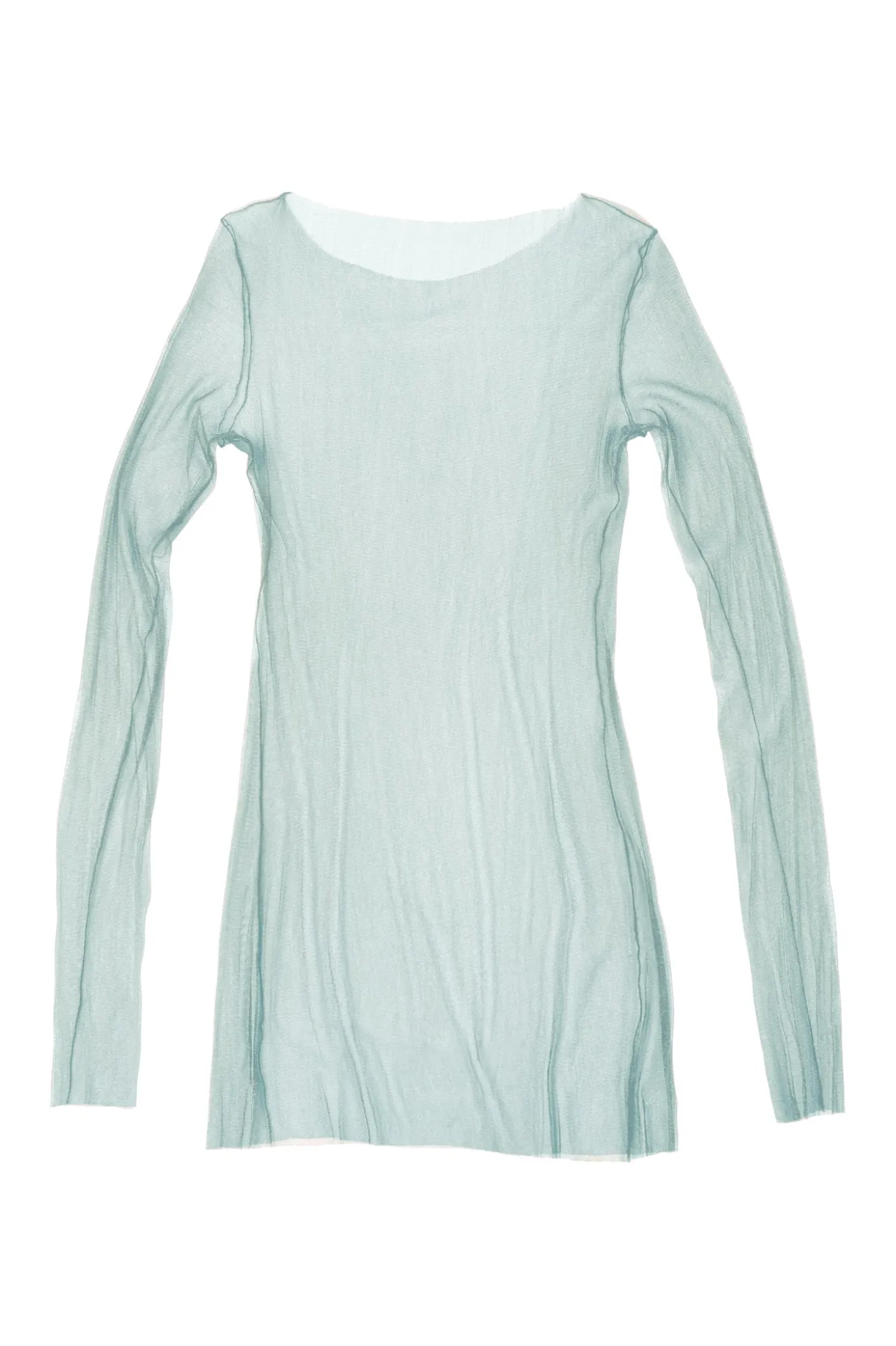 t de tul, tulle top aqua