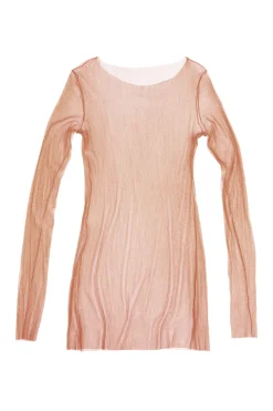 t de tul, tulle top cuivre