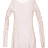 t de tul, tulle top marron glace
