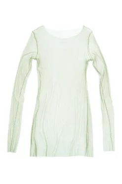 t de tul, tulle top vert paradis