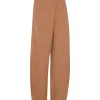 Tanami, terracotta linen and silk pants