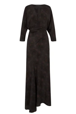 Tarantella, vestido en seda daria print
