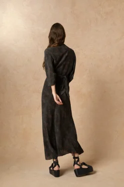Tarantella, vestido en seda daria print