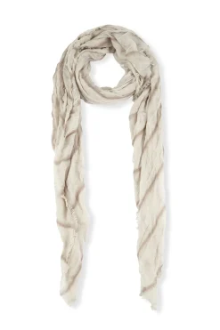 Tilo, foulard de rayas gris y marron