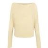 Trouble, beige silk top