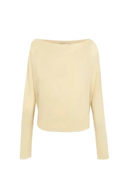 Trouble, beige silk top