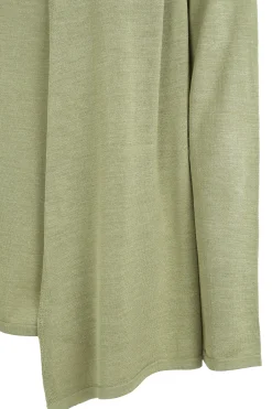 Tussa, cardigan de punto de seda verde