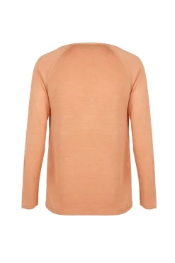 Tussa, cardigan de punto de seda mandarina