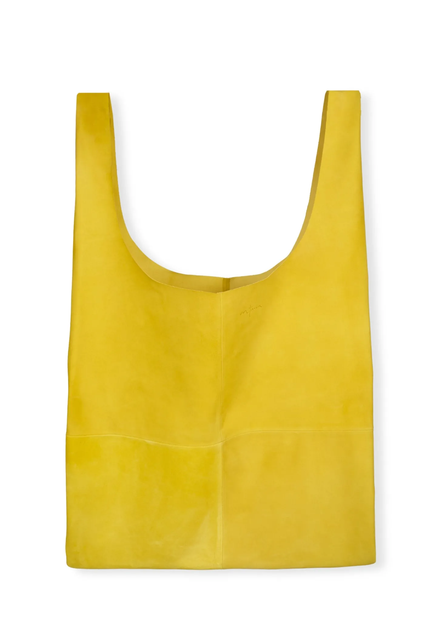 U XL, bolso de ante amarillo