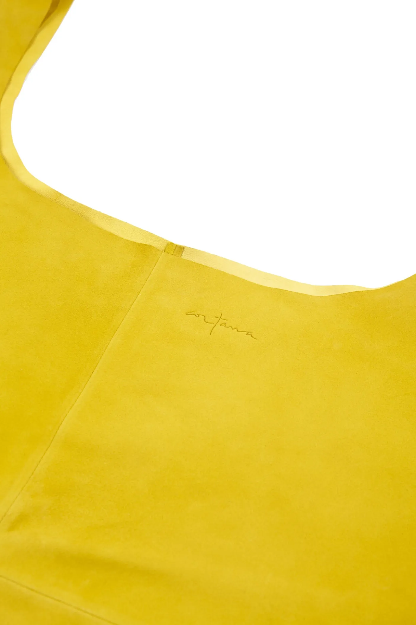 U XL, bolso de ante amarillo